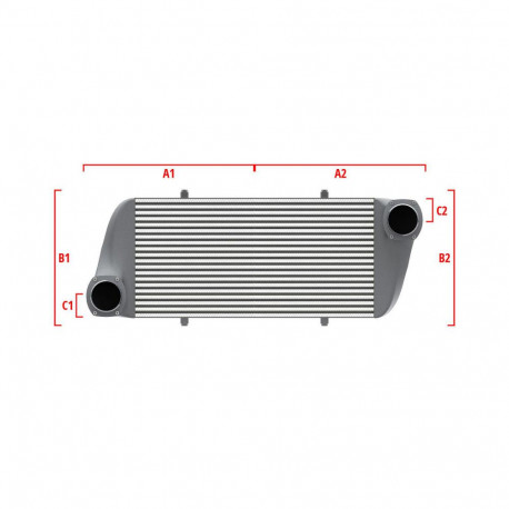 Méretre gyártva Competition intercooler Wagner Méretre gyártva 550mm x 400mm x 100mm | race-shop.hu