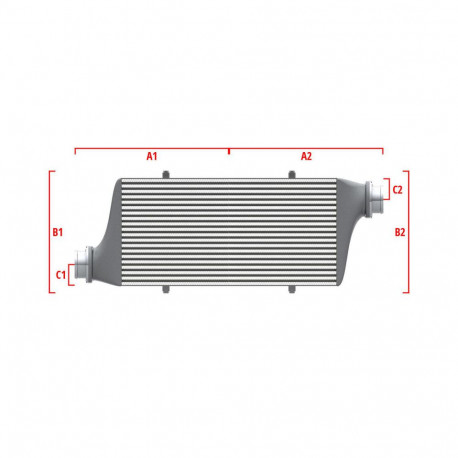 Méretre gyártva Performance intercooler Wagner Méretre gyártva 600mm x 300mm x 90mm | race-shop.hu