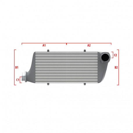 Méretre gyártva Performance intercooler Wagner Méretre gyártva 600mm x 300mm x 90mm | race-shop.hu