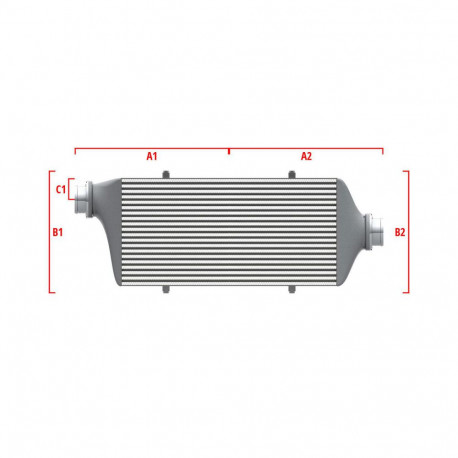 Méretre gyártva Performance intercooler Wagner Méretre gyártva 650mm x 400mm x 100mm | race-shop.hu