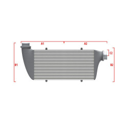 Competition intercooler Wagner Méretre gyártva 600mm x 300mm x 90mm