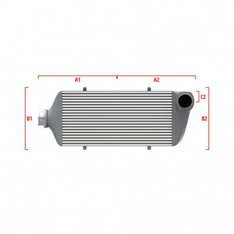 Méretre gyártva Performance intercooler Wagner Méretre gyártva 700mm x 300mm x 90mm | race-shop.hu