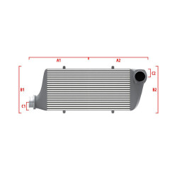Competition intercooler Wagner Méretre gyártva 700mm x 300mm x 90mm