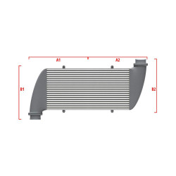 Performance intercooler Wagner Méretre gyártva 500mm x 400mm x 100mm