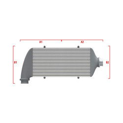 Competition intercooler Wagner Méretre gyártva 500mm x 400mm x 100mm