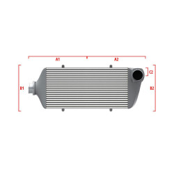Competition intercooler Wagner Méretre gyártva 500mm x 400mm x 100mm