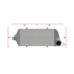 Competition intercooler Wagner Méretre gyártva 550mm x 400mm x 100mm