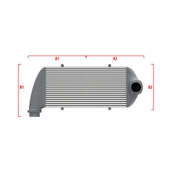 Competition intercooler Wagner Méretre gyártva 650mm x 400mm x 100mm