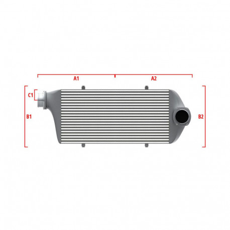 Méretre gyártva Performance intercooler Wagner Méretre gyártva 650mm x 400mm x 100mm | race-shop.hu