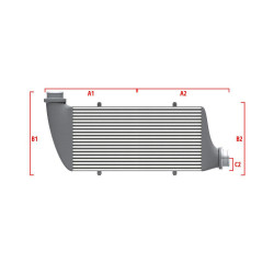 Competition intercooler Wagner Méretre gyártva 500mm x 205mm x 80mm