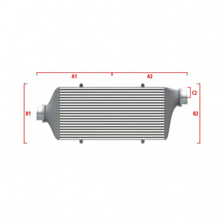 Méretre gyártva Performance intercooler Wagner Méretre gyártva 700mm x 205mm x 80mm | race-shop.hu