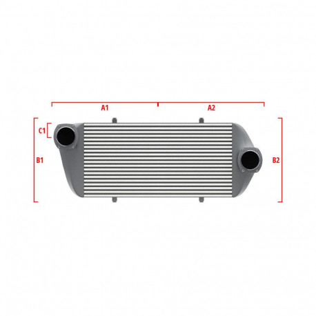 Méretre gyártva Performance intercooler Wagner Méretre gyártva 700mm x 205mm x 80mm | race-shop.hu