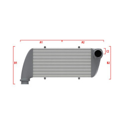 Competition intercooler Wagner Méretre gyártva 500mm x 400mm x 100mm