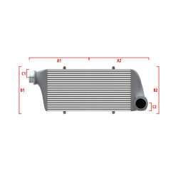Performance intercooler Wagner Méretre gyártva 550mm x 400mm x 100mm