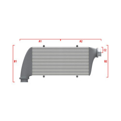 Performance intercooler Wagner Méretre gyártva 550mm x 400mm x 100mm