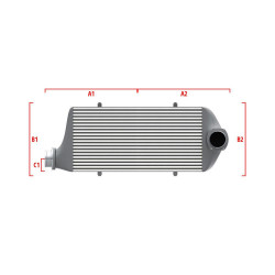 Competition intercooler Wagner Méretre gyártva 550mm x 400mm x 100mm