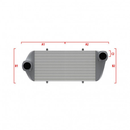 Méretre gyártva Competition intercooler Wagner Méretre gyártva 550mm x 400mm x 100mm | race-shop.hu