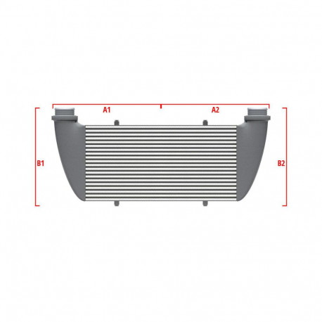 Méretre gyártva Competition intercooler Wagner Méretre gyártva 650mm x 400mm x 100mm | race-shop.hu