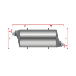 Competition intercooler Wagner Méretre gyártva 650mm x 400mm x 100mm
