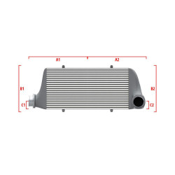 Competition intercooler Wagner Méretre gyártva 650mm x 400mm x 100mm
