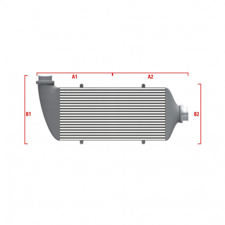 Méretre gyártva Competition intercooler Wagner Méretre gyártva 600mm x 205mm x 80mm | race-shop.hu