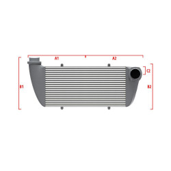 Competition intercooler Wagner Méretre gyártva 600mm x 205mm x 80mm
