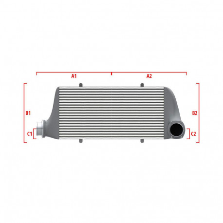 Méretre gyártva Performance intercooler Wagner Méretre gyártva 700mm x 205mm x 80mm | race-shop.hu