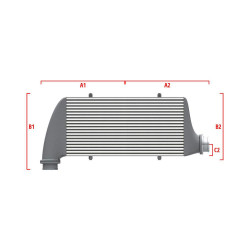 Competition intercooler Wagner Méretre gyártva 500mm x 300mm x 90mm