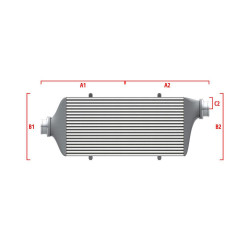 Performance intercooler Wagner Méretre gyártva 500mm x 300mm x 90mm
