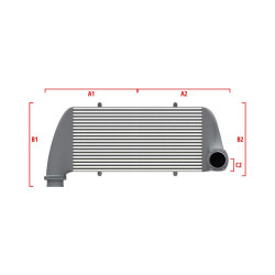 Competition intercooler Wagner Méretre gyártva 600mm x 300mm x 90mm