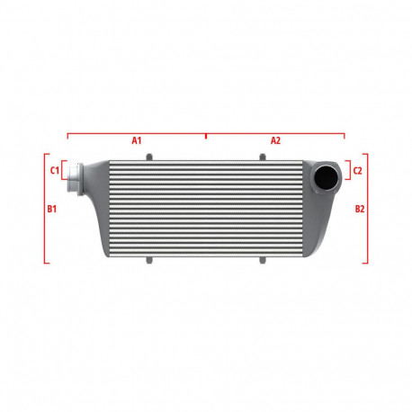 Méretre gyártva Competition intercooler Wagner Méretre gyártva 700mm x 300mm x 90mm | race-shop.hu