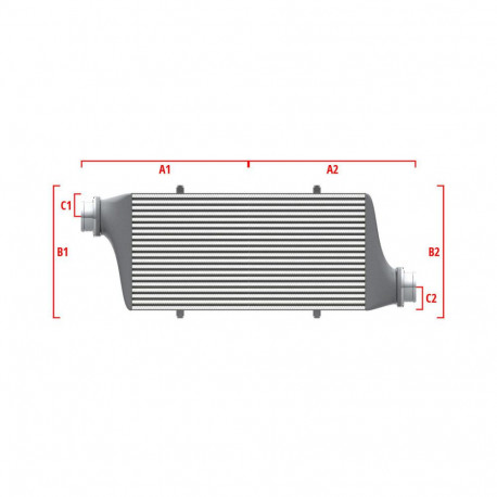 Méretre gyártva Competition intercooler Wagner Méretre gyártva 500mm x 400mm x 100mm | race-shop.hu