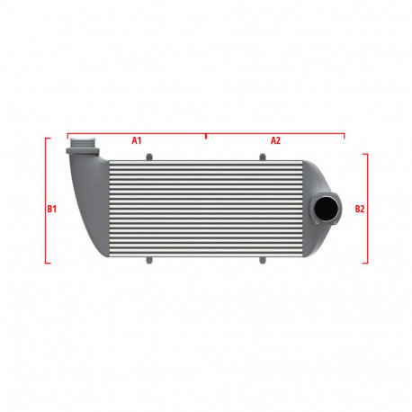 Méretre gyártva Performance intercooler Wagner Méretre gyártva 600mm x 300mm x 90mm | race-shop.hu