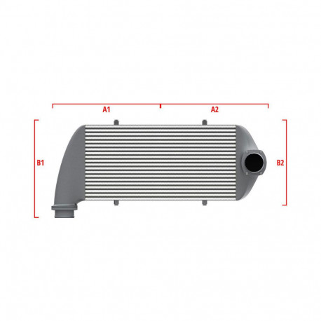 Méretre gyártva Performance intercooler Wagner Méretre gyártva 600mm x 300mm x 90mm | race-shop.hu