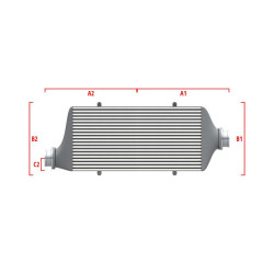 Performance intercooler Wagner Méretre gyártva 600mm x 300mm x 90mm