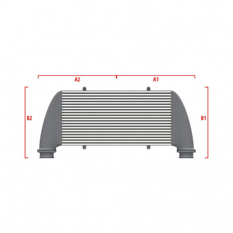 Méretre gyártva Performance intercooler Wagner Méretre gyártva 600mm x 205mm x 80mm | race-shop.hu