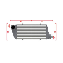 Competition intercooler Wagner Méretre gyártva 700mm x 205mm x 80mm