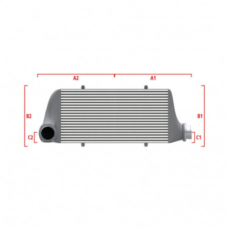 Méretre gyártva Performance intercooler Wagner Méretre gyártva 600mm x 300mm x 90mm | race-shop.hu