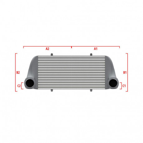 Méretre gyártva Performance intercooler Wagner Méretre gyártva 600mm x 300mm x 90mm | race-shop.hu