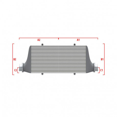 Méretre gyártva Competition intercooler Wagner Méretre gyártva 500mm x 205mm x 80mm | race-shop.hu