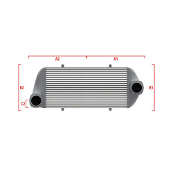 Competition intercooler Wagner Méretre gyártva 600mm x 205mm x 80mm
