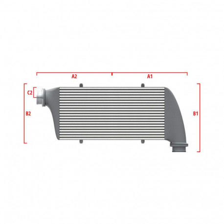 Méretre gyártva Competition intercooler Wagner Méretre gyártva 700mm x 205mm x 80mm | race-shop.hu
