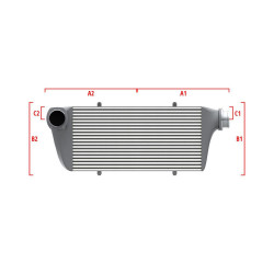 Performance intercooler Wagner Méretre gyártva 500mm x 300mm x 90mm