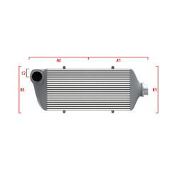 Performance intercooler Wagner Méretre gyártva 600mm x 300mm x 90mm
