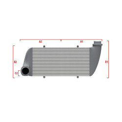 Performance intercooler Wagner Méretre gyártva 500mm x 400mm x 100mm