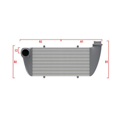 Competition intercooler Wagner Méretre gyártva 500mm x 400mm x 100mm