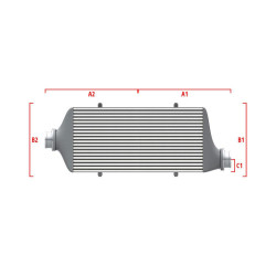 Competition intercooler Wagner Méretre gyártva 500mm x 400mm x 100mm