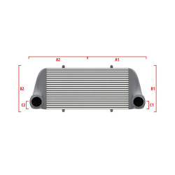 Competition intercooler Wagner Méretre gyártva 500mm x 400mm x 100mm