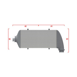 Performance intercooler Wagner Méretre gyártva 550mm x 400mm x 100mm