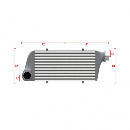 Méretre gyártva Performance intercooler Wagner Méretre gyártva 600mm x 300mm x 90mm | race-shop.hu